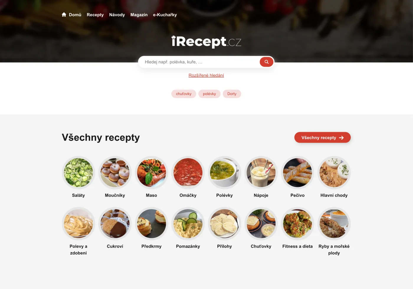irecept.cz - complex magazine for hundreds of thousands of readers a month
