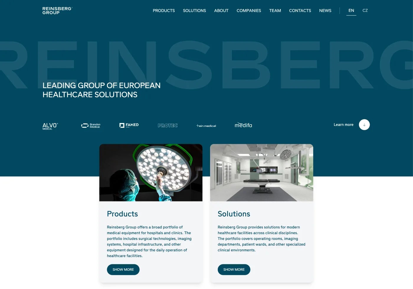 reinsberg.com - site rebuild into WordPress + edits